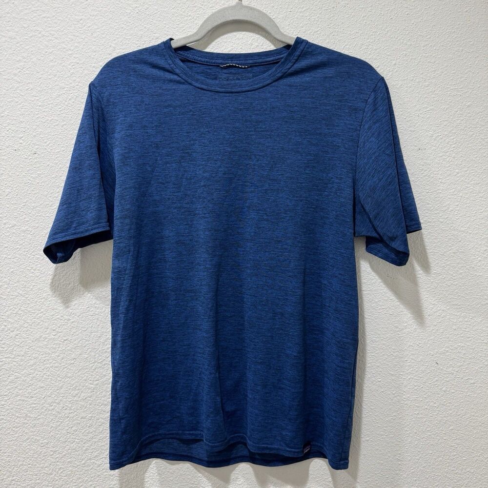 Patagonia Capilene Cool Daily Shirt Baselayer Sz S Men Blue Hiking Trail